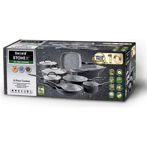 Baccarat STONEX2 10 Piece Ceramic Non Stick .